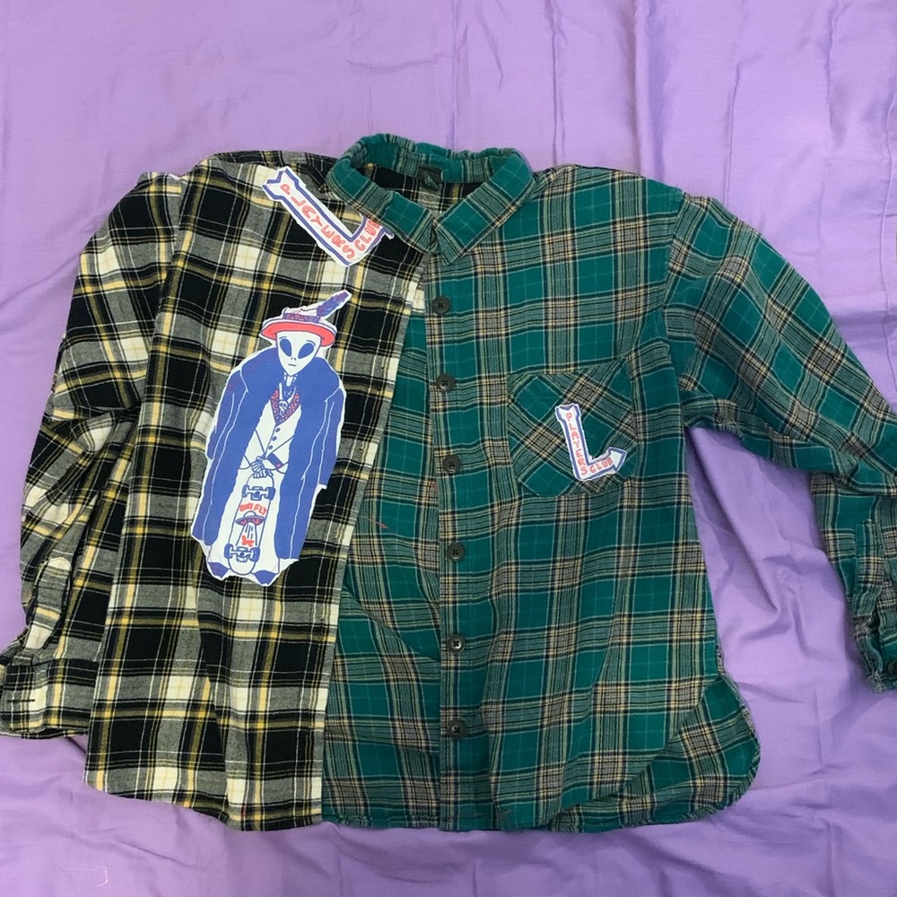 Custom multicolored flannel